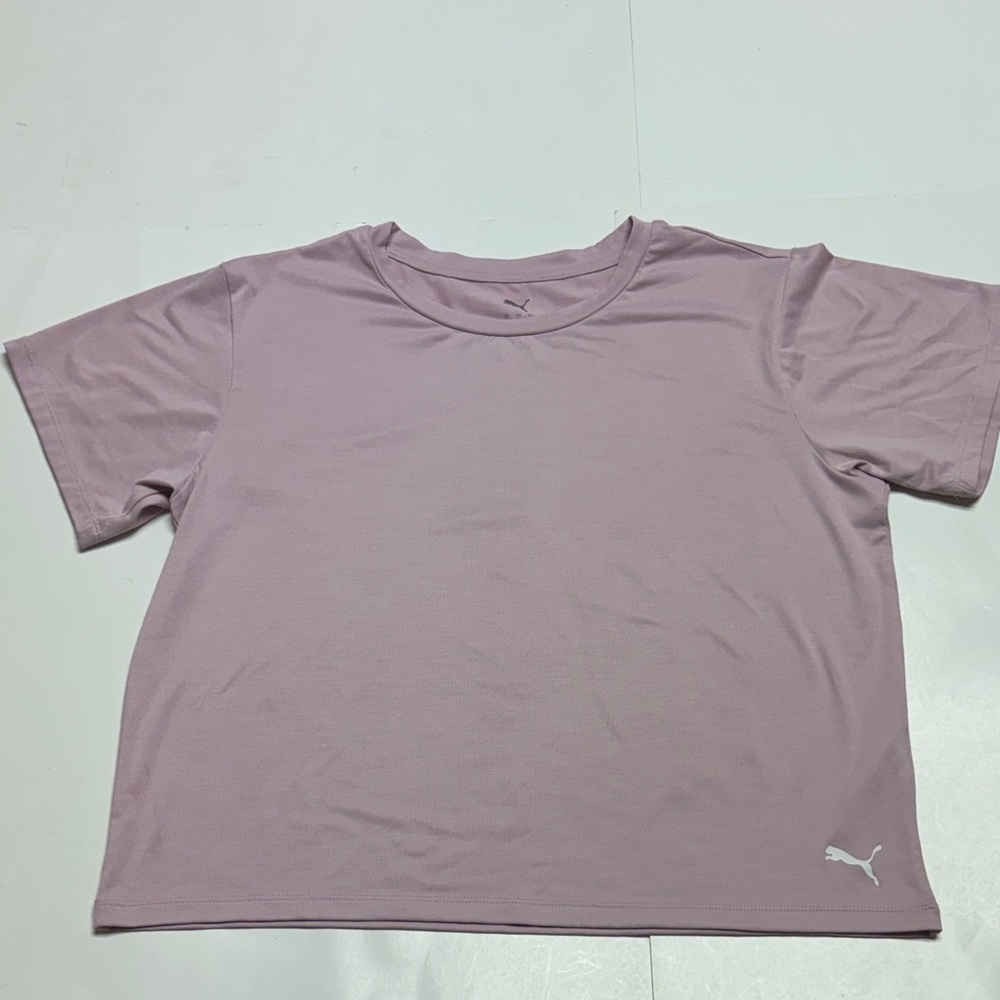 Women’s dusty pink puma athletic crop top size medium
